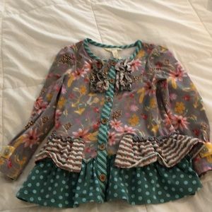 Beautifully made long sleeved ruffle tunic